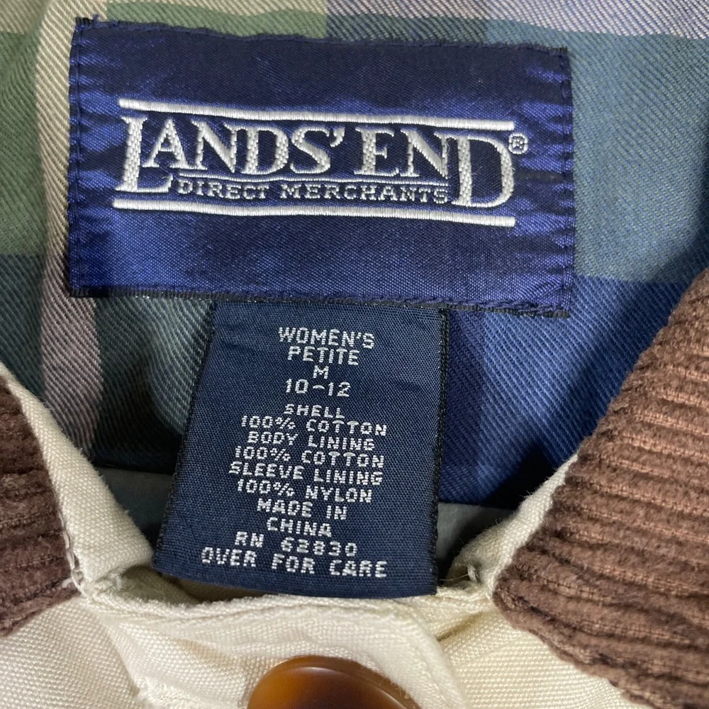 Vintage Lands' End Utility Barn Chore Coat Petite - Picture 2 of 10